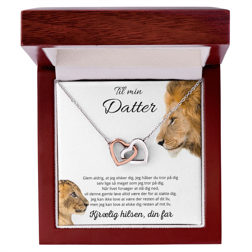 Christoffer Lunøe - Fusionel Kærlighed" halskæde - Til min datter - Kærlig hilsen, din far