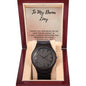 Robyn to Gil Wooden Watch