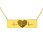 Engraved Heartbeat FREE Necklace