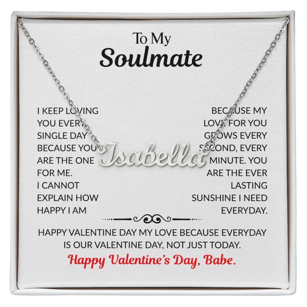 Carlos to Brittany Gredler Personalized "Sophia" Necklace