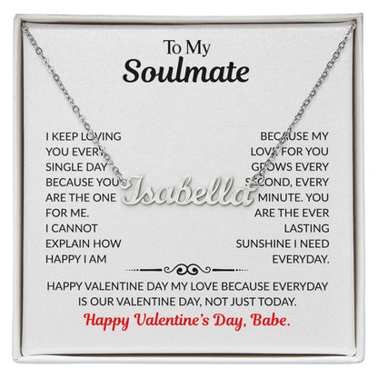 Carlos to Brittany Gredler Personalized "Sophia" Necklace