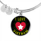 Sample Circle Bangle - I Love Vietnam