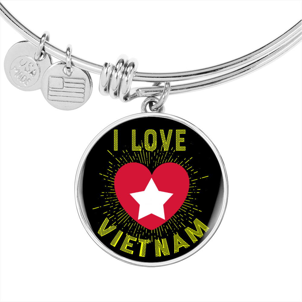 Sample Circle Bangle - I Love Vietnam