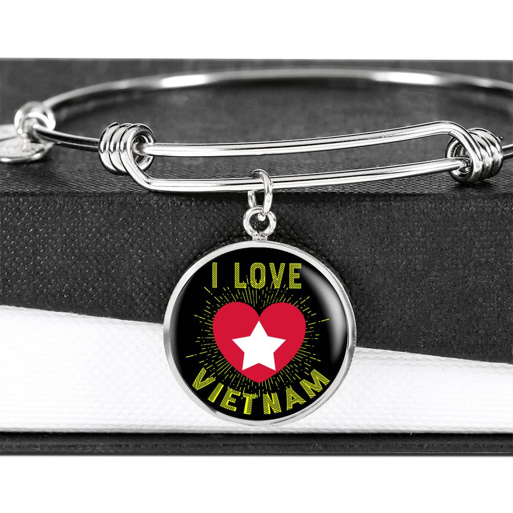 Sample Circle Bangle - I Love Vietnam