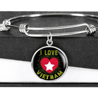 Sample Circle Bangle - I Love Vietnam