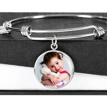 Sample Circle Bangle - Little Girl Photo