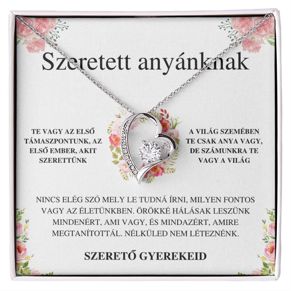 Nicola to Fanni Örök szerelem nyaklánc - Szeretett anyánknak - Szerető gyerekeid