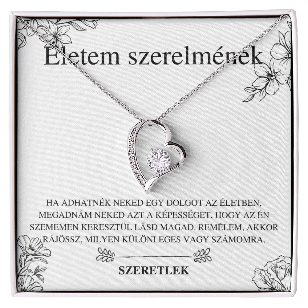 Nicolas - Fanni Örök szerelem nyaklánc - Életem szerelmének - Szeretlek