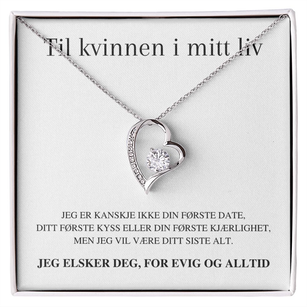Nicolas to Jan Marcinek Evig Kjærlighet" Halskjede - Til kvinnen i mitt liv - Jeg elsker deg, for evig og alltid