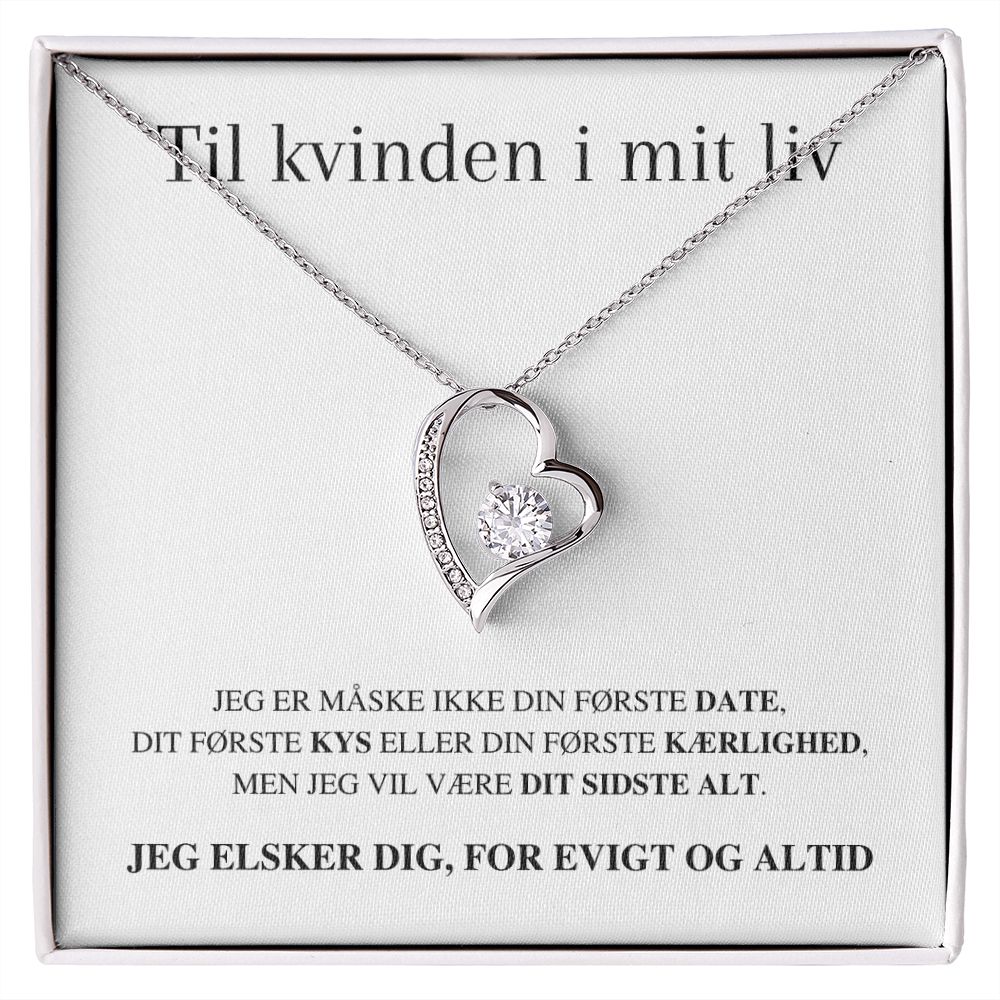Christoffer Lunøe - Evig Kærlighed" halskæde - Til kvinden i mit liv - Jeg elsker dig, for evigt og altid