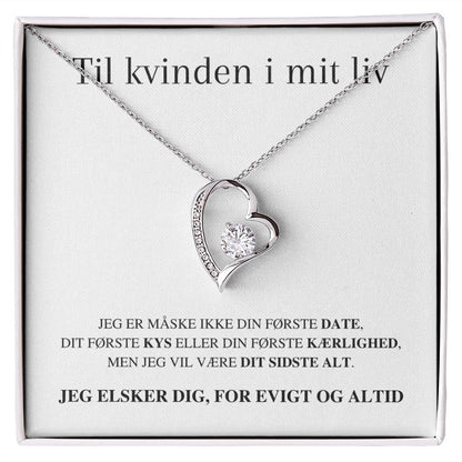 Christoffer Lunøe - Evig Kærlighed" halskæde - Til kvinden i mit liv - Jeg elsker dig, for evigt og altid