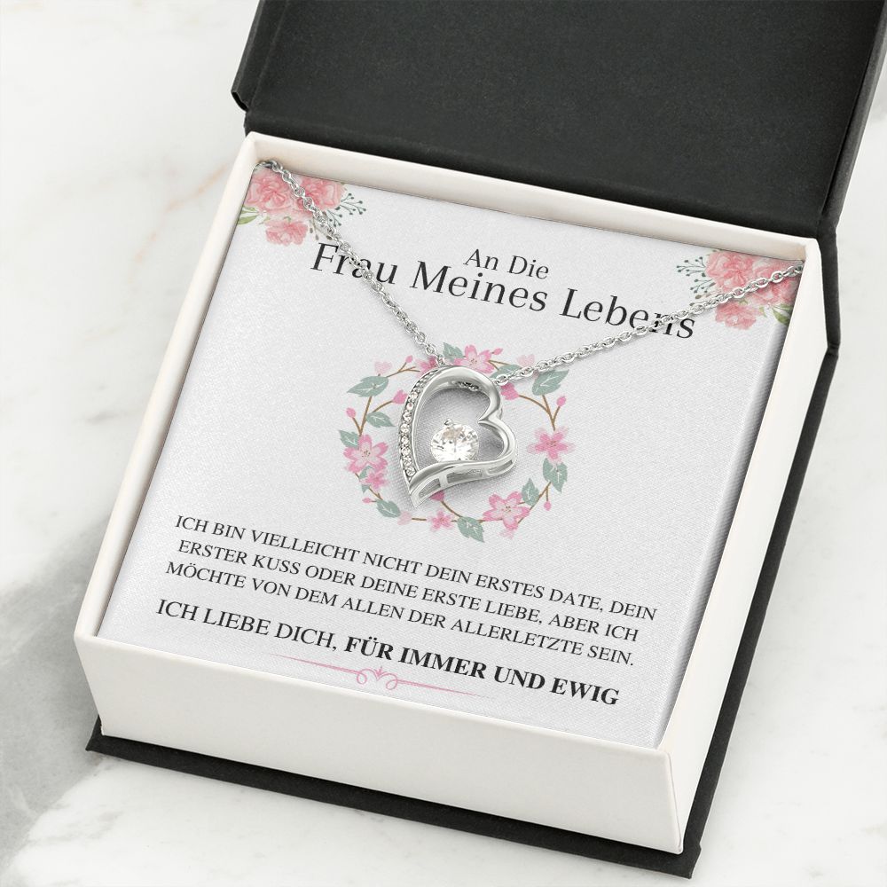 Nicolas - Sophia Halskette Ewige Liebe - Für die Frau meines Lebens - Ich liebe dich, für immer... - Blumen-Edition
