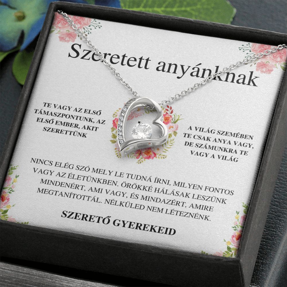 Nicola to Fanni Örök szerelem nyaklánc - Szeretett anyánknak - Szerető gyerekeid