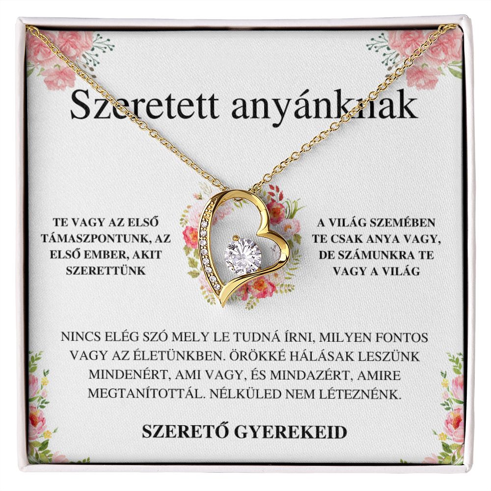 Nicola to Fanni Örök szerelem nyaklánc - Szeretett anyánknak - Szerető gyerekeid