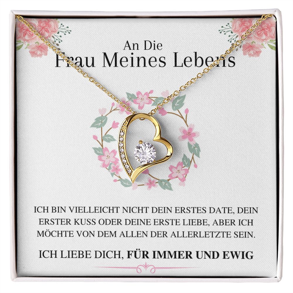 Nicolas - Sophia Halskette Ewige Liebe - Für die Frau meines Lebens - Ich liebe dich, für immer... - Blumen-Edition