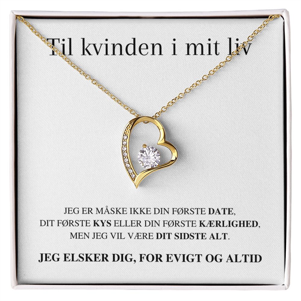 Christoffer Lunøe - Evig Kærlighed" halskæde - Til kvinden i mit liv - Jeg elsker dig, for evigt og altid