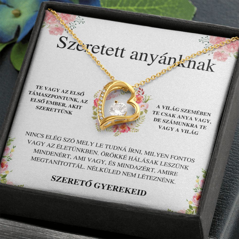 Nicola to Fanni Örök szerelem nyaklánc - Szeretett anyánknak - Szerető gyerekeid