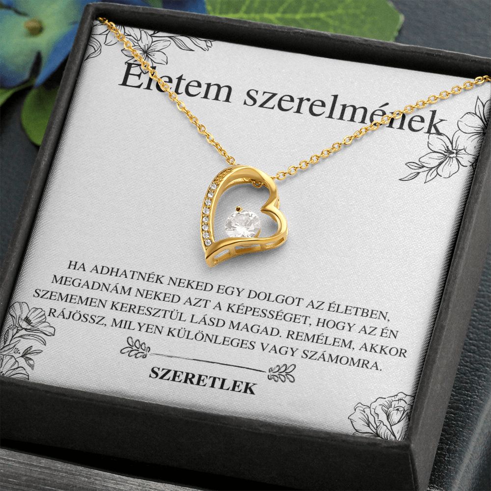 Nicolas - Fanni Örök szerelem nyaklánc - Életem szerelmének - Szeretlek